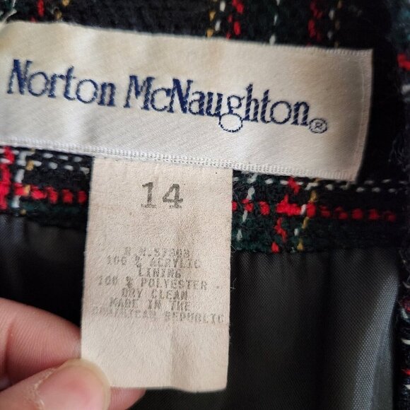 Norton McNaughton Womens Jacket‎ Size 14 Multicolor Plaid academia collegiate - Picture 7 of 12